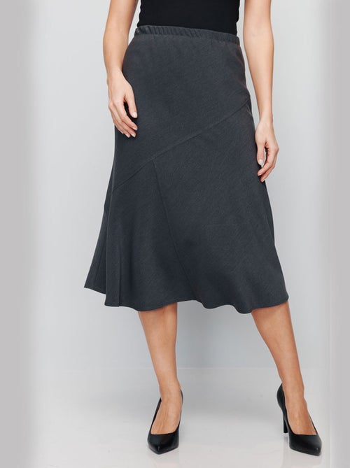 Jupe longue évasée tissu extensible - Afibel - Kiabi
