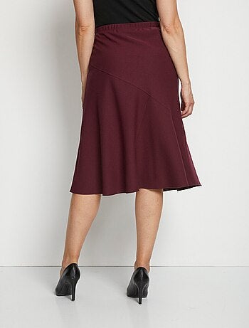 Jupe longue évasée tissu extensible