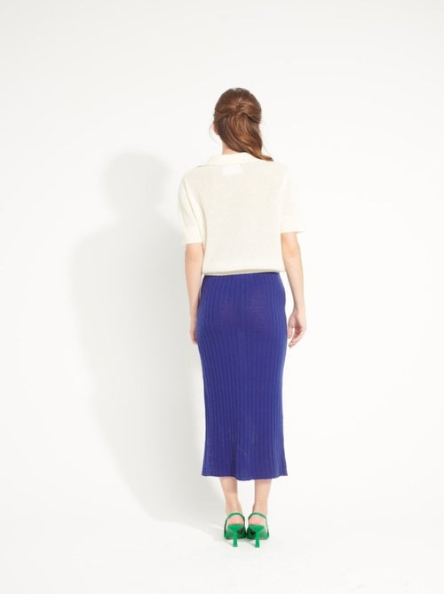 Jupe longue femme 100% cachemire déjaugé - AVA 13 - Kiabi