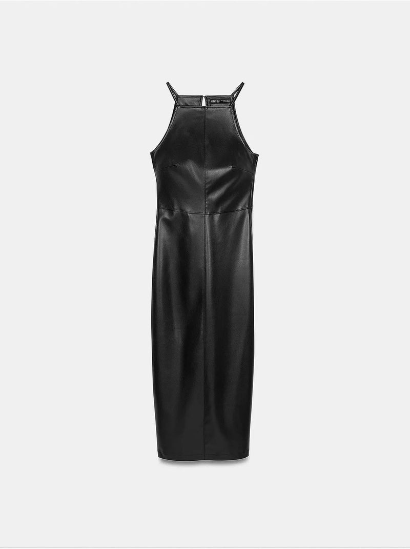 Jupe longue femme en pu dilvin Noir - Kiabi