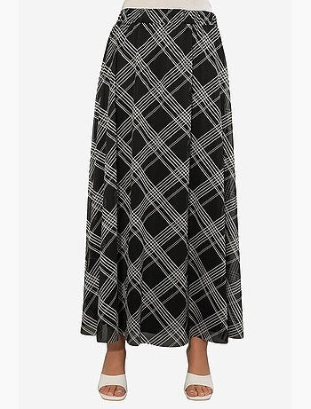 Jupe longue fleurie à taille haute bdart