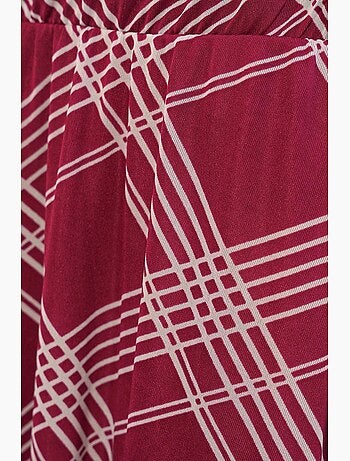 Jupe longue fleurie à taille haute bdart