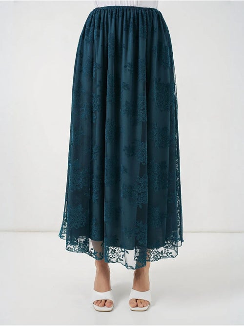 Jupe longue fleurie taille haute bdart - Kiabi