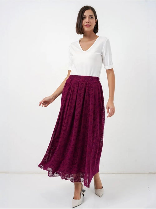 Jupe longue fleurie taille haute bdart - Kiabi Jupe longue fleurie taille haute bdart - Kiabi