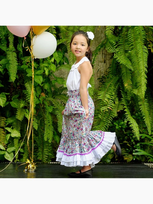 Jupe  Longue Fleurie  Transformable en Robe  ESMERALDA - La Faute à Voltaire - Kiabi