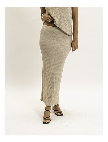 Jupe longue gaufrée XABITA