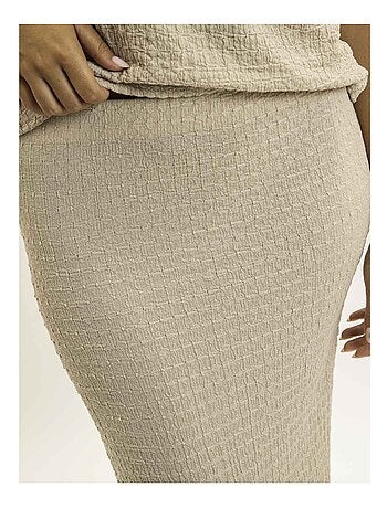 Jupe longue gaufrée XABITA