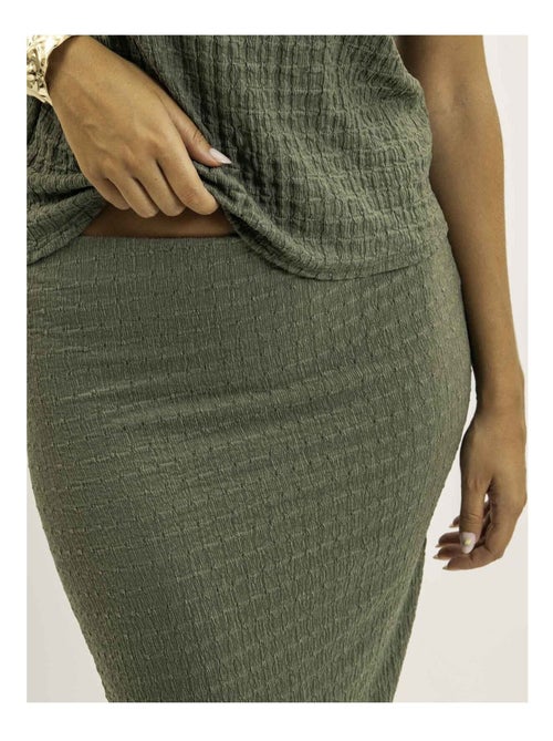 Jupe longue gaufrée XABITA - Kiabi