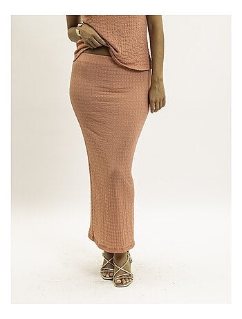 Jupe longue gaufrée XABITA