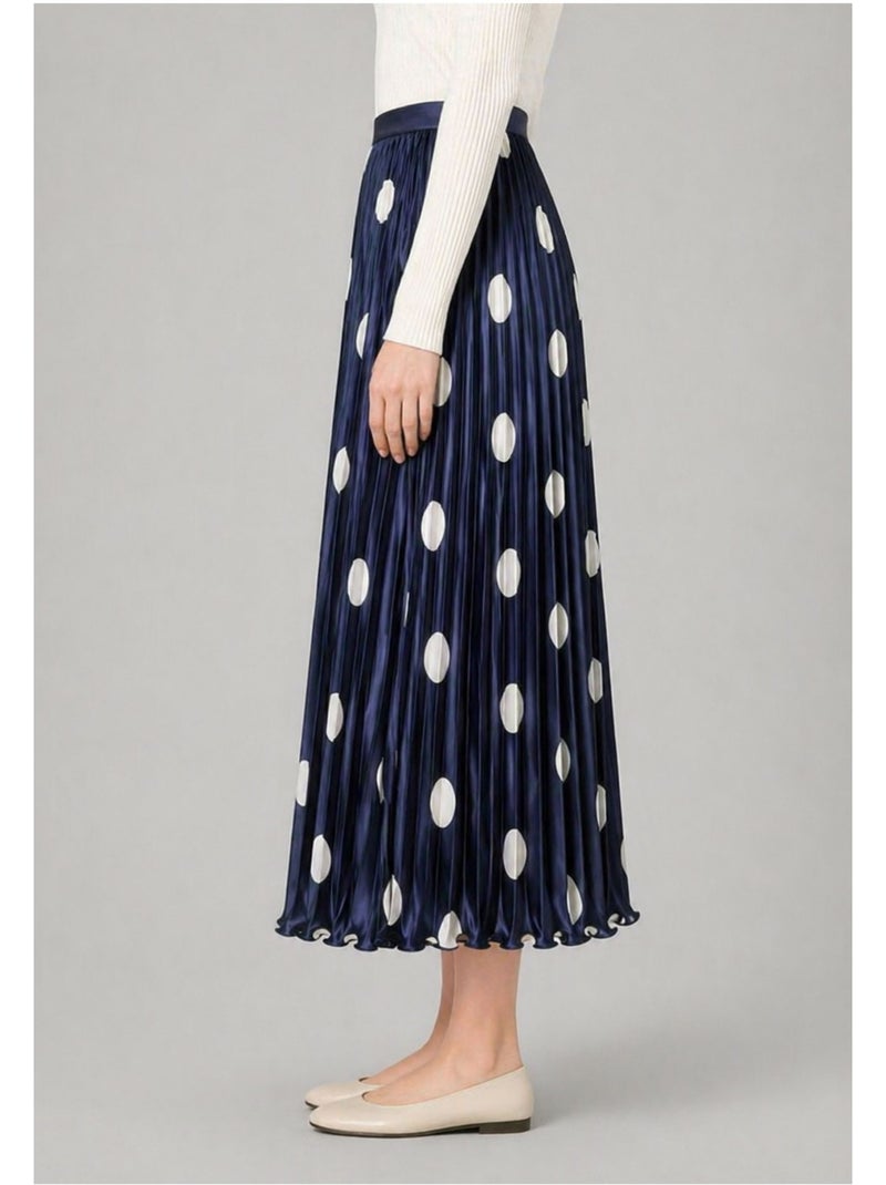 Jupe longue Kebello Bleu marine - Kiabi