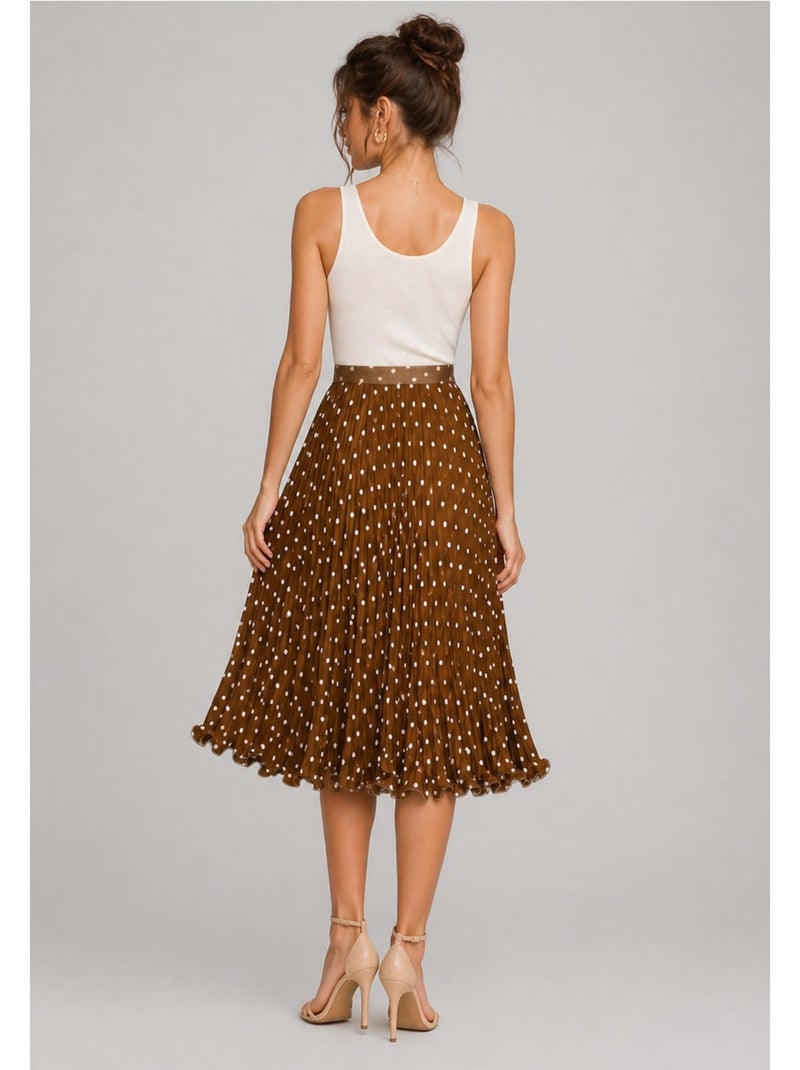 Jupe longue Kebello Marron - Kiabi
