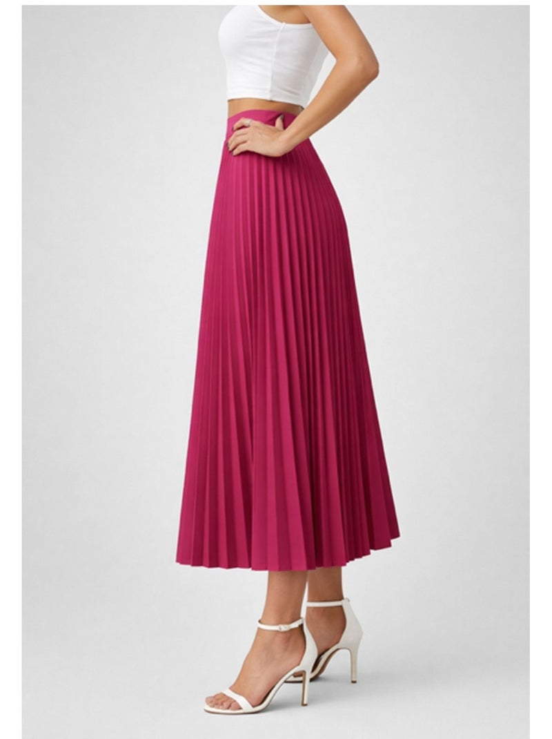 Jupe longue Kebello Rose fushia - Kiabi