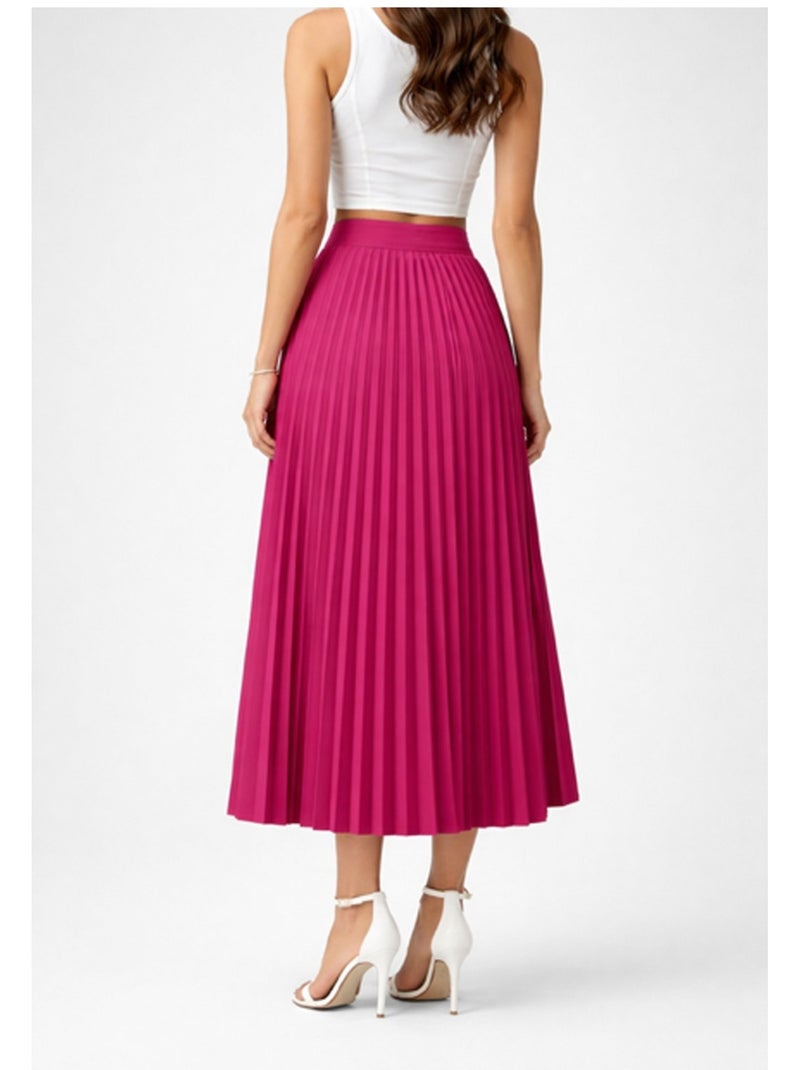 Jupe longue Kebello Rose fushia - Kiabi