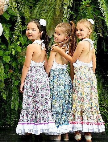 Jupe Longue Liberty Robe Fleurie Chic ESMERALDA - La Faute à Voltaire