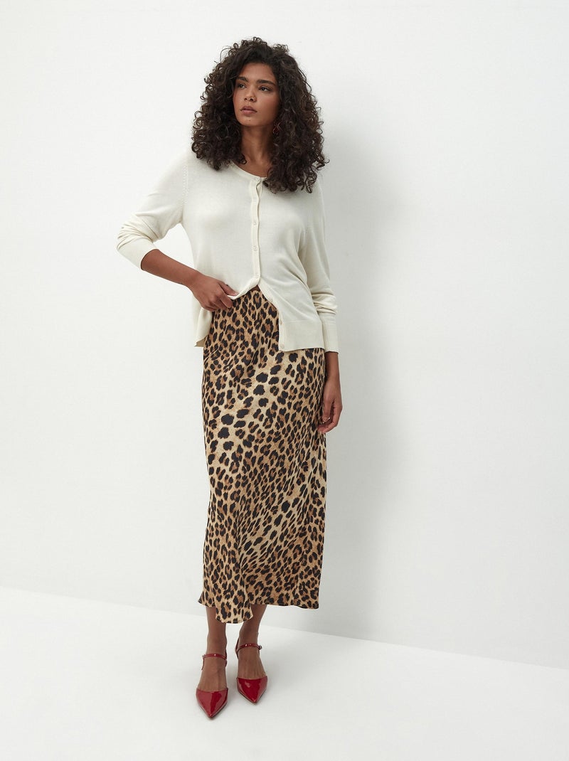 Jupe longue Marron - Kiabi