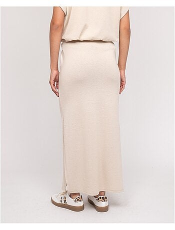 Jupe longue molleton XIVELA