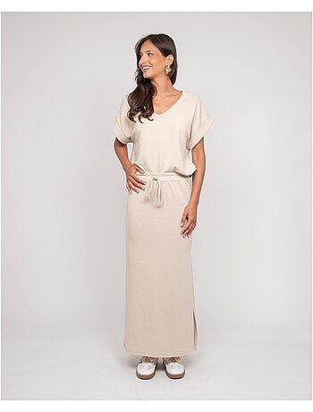 Jupe longue molleton XIVELA