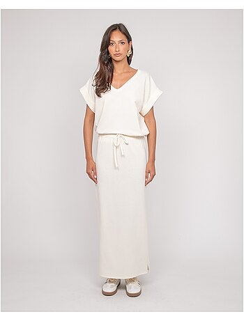 Jupe longue molleton XIVELA