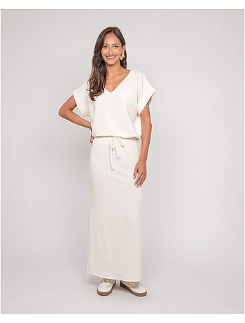 Jupe longue molleton XIVELA