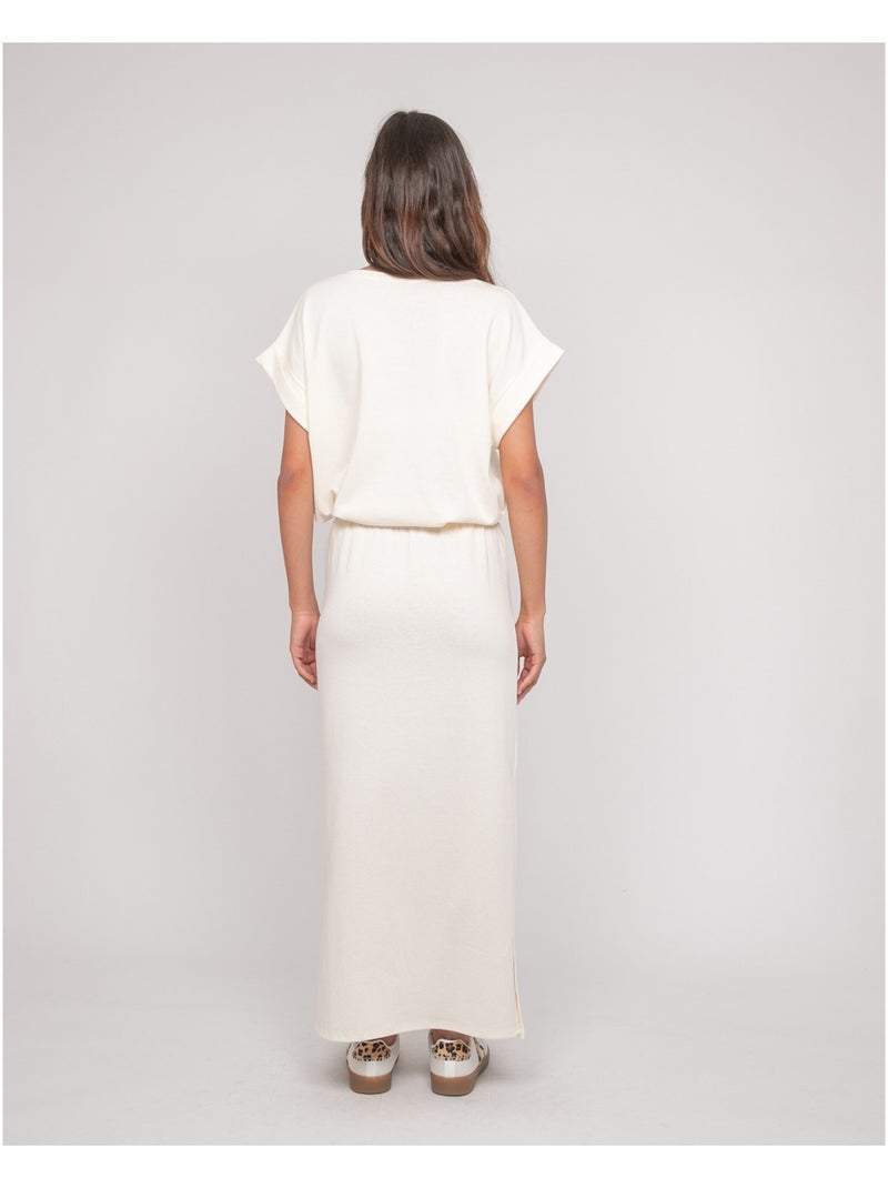 Jupe longue molleton XIVELA Ecru - Kiabi