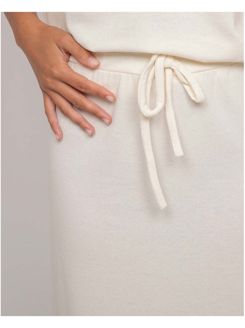 Jupe longue molleton XIVELA Ecru - Kiabi