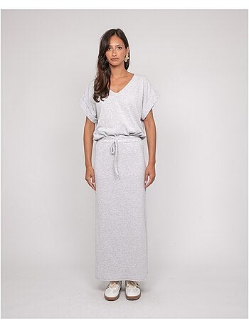 Jupe longue molleton XIVELA