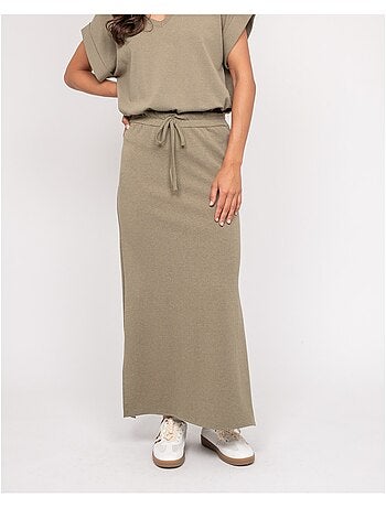 Jupe longue molleton XIVELA