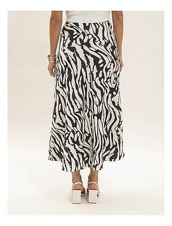 Jupe longue motifs zèbre XORANIA