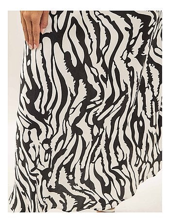 Jupe longue motifs zèbre XORANIA