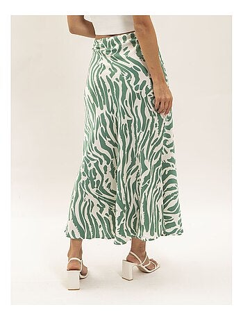 Jupe longue motifs zèbre XORANIA
