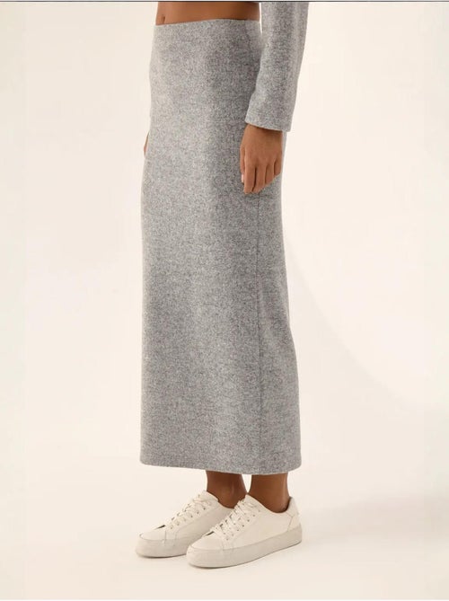 Jupe longue moulante en tricot taille basse - Kiabi Jupe longue moulante en tricot taille basse - Kiabi