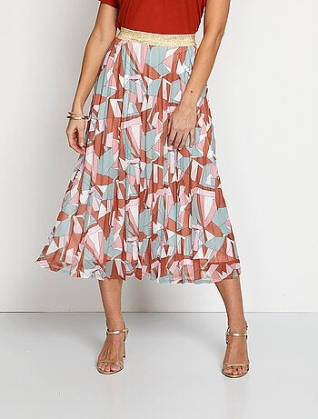 Jupe longue plissé permanent - Afibel