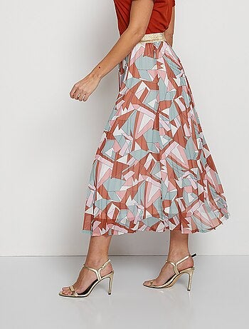 Jupe longue plissé permanent - Afibel