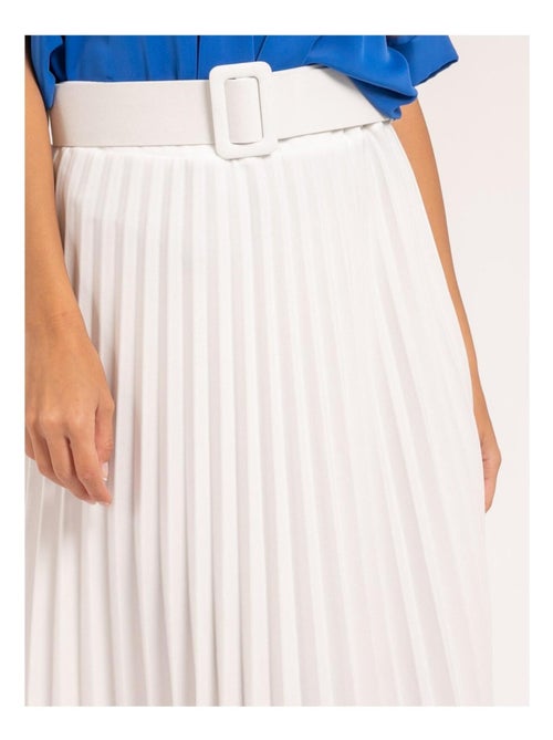 Jupe longue plissée et ceinture XOLEDE - Kiabi
