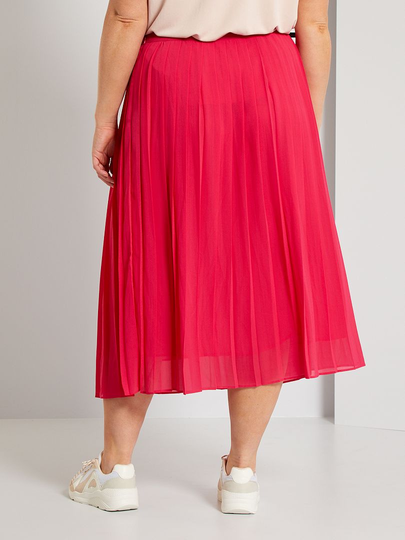 Jupe longue pliss?�e - fuchsia - Kiabi - 20.00�?�