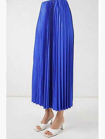 Jupe longue plissée taille haute bdart