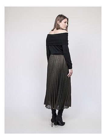 Jupe longue plissée XIAMARA