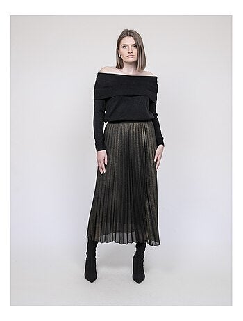 Jupe longue plissée XIAMARA