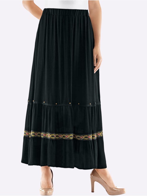 Jupe Longue Pure Viscose - Taille Standard - helline - Kiabi