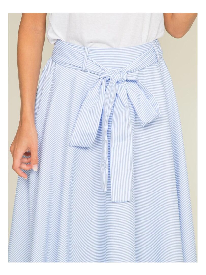 Robe chemise rayée bleue- Enjoy Mars
