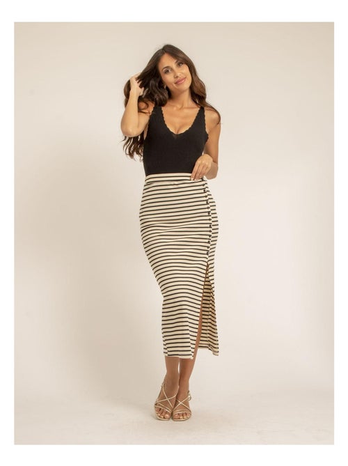 Jupe longue rayée XERYNA - Kiabi