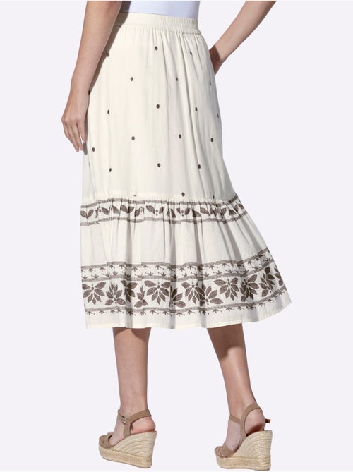 Jupe Longue Superbe Broderie - Taille Standard - Helline - Kiabi