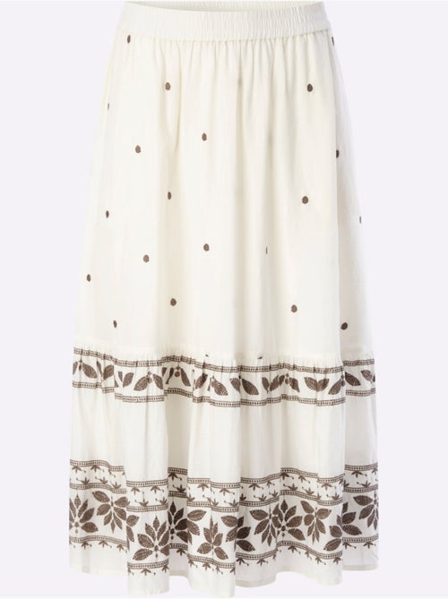 Jupe Longue Superbe Broderie - Taille Standard - Helline - Kiabi