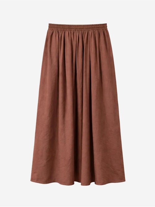 Jupe longue taille haute avec cordon de serrage à la taille mixray - Kiabi Jupe longue taille haute avec cordon de serrage à la taille mixray - Kiabi