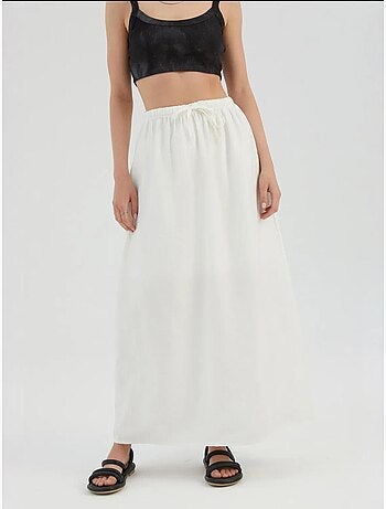 Jupe longue taille haute avec cordon de serrage hiccup