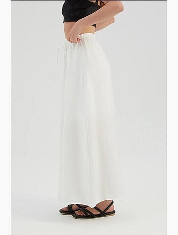 Jupe longue taille haute avec cordon de serrage hiccup