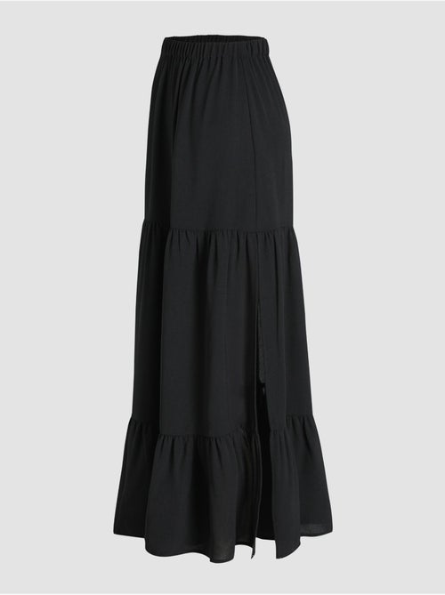 Jupe longue taille haute avec fente - Kiabi Jupe longue taille haute avec fente - Kiabi