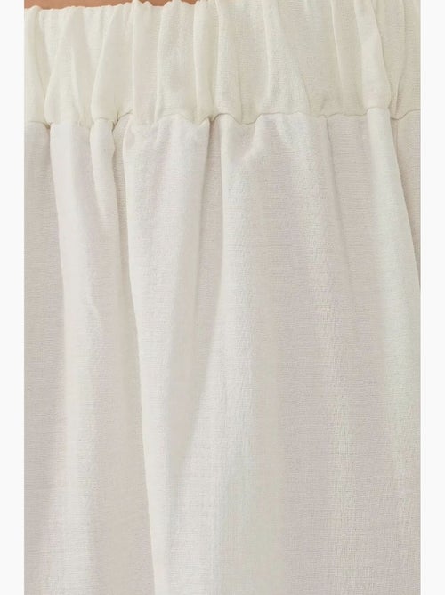 Jupe longue taille haute en a avec fente hiccup - Kiabi