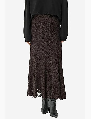 Jupe longue taille haute en dentelle hiccup
