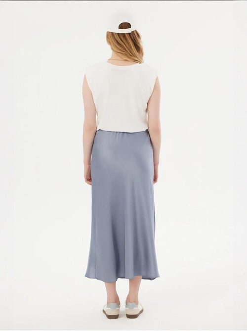Jupe longue taille haute en satin - Kiabi Jupe longue taille haute en satin - Kiabi